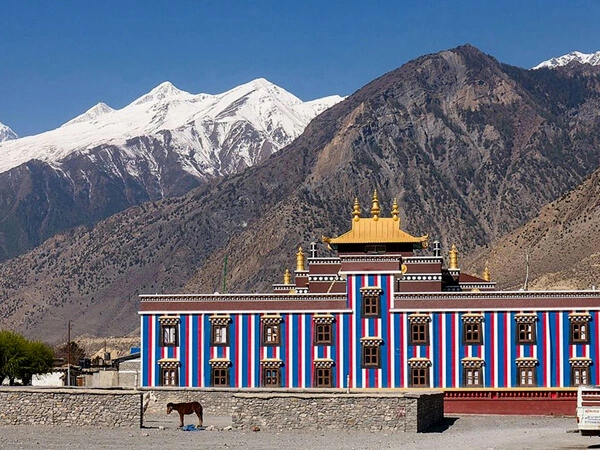 A monastery on the Tsum Valley Trek in Nepal